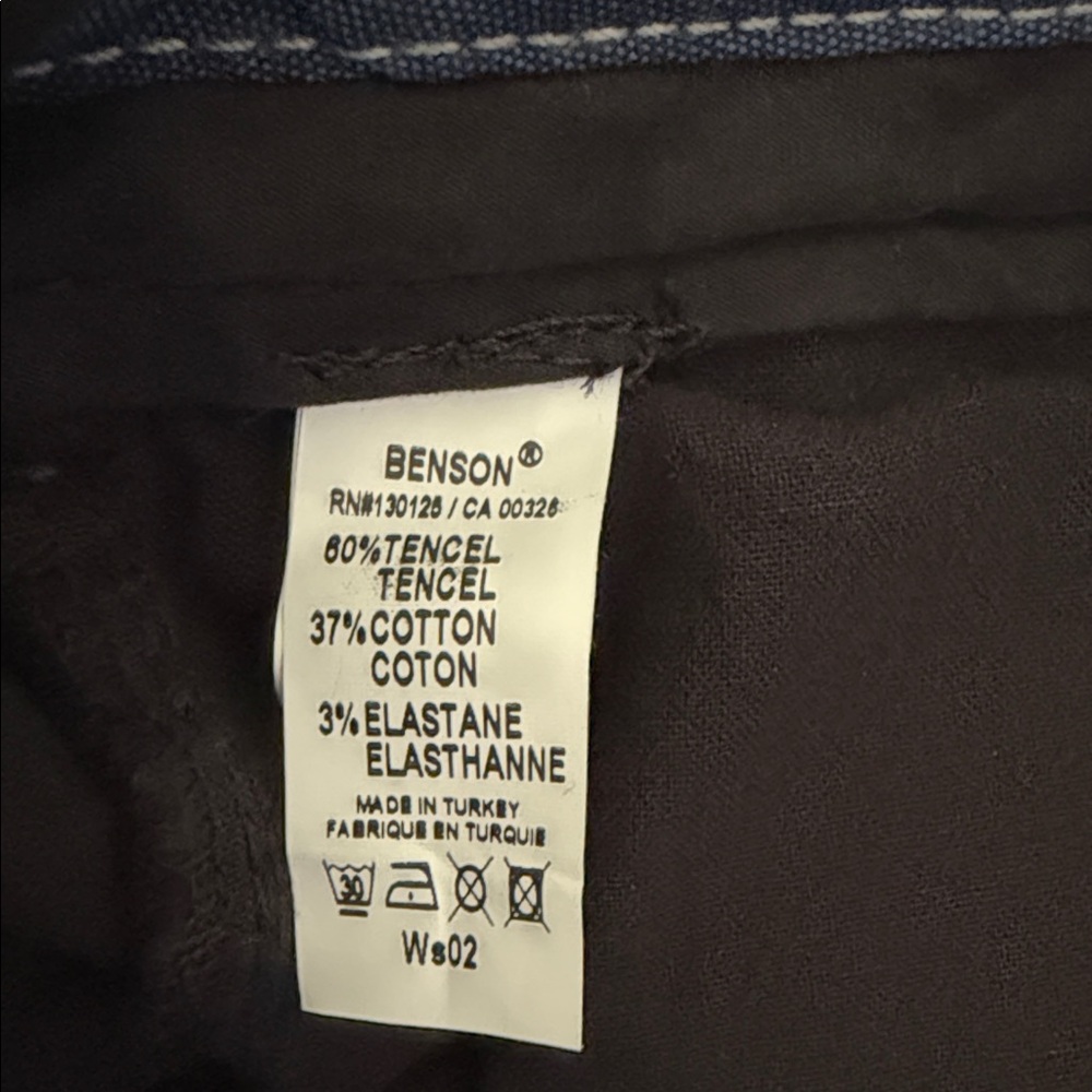 Benson Men's Black Flat-Front Shorts - Picture 5 of 5